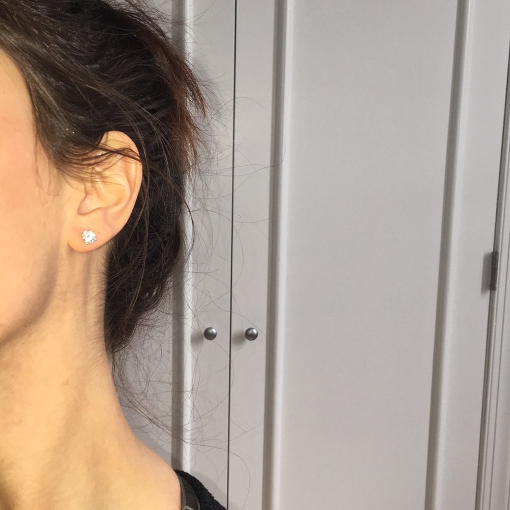 925 Sterling CZ Studs - Extremely Sparkly